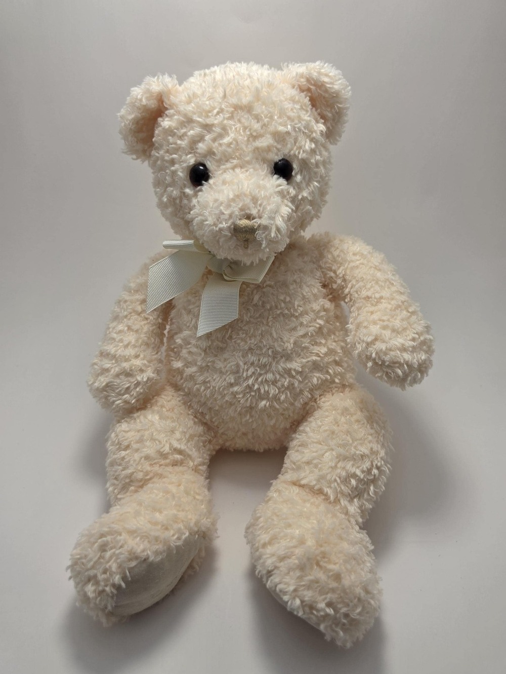 Gund "Cassidy" the Cream Teddy Bear! Vintage Collectible Bear Plush (11 inch)